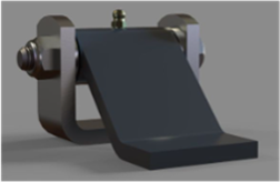 HG-AH-002-NS-GF-NB LEFT HAND HINGE W/GREASE FITTING NO BUSHINGS Austin Hardware & Supply