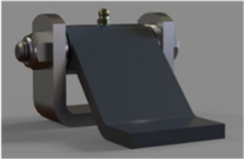LEFT HAND HINGE W/GREASE FITTING NO BUSHINGS