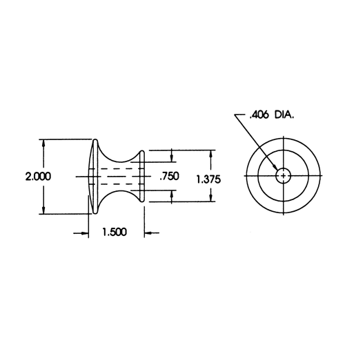 Rope Knob, Plain Finish Rope Knob, Plain Finish