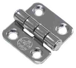 Stamped Stainless Hinge, Marine Grade 316 SS, 1 1/2 X 1 1/2 1172 SS HINGE |Austin Hardware