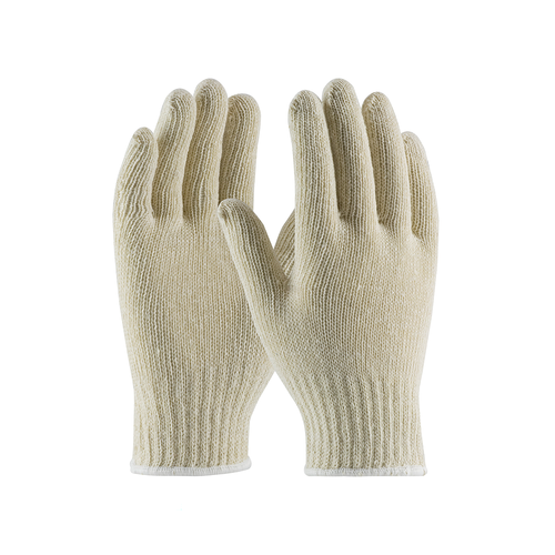 SFT-GV-001-GP-MED Work Gloves, String Knit, Seamless, Cotton/Polyester, Hemmed Cuff, 7 Gauge Regular Weight, Natural, Size M Austin Hardware & Supply