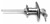 T-Handle, Zinc Diecast Material, Chrome Finish, 5/16 In. Square Shaft, 1 1/2 In. Center To Center, Keyed Ah112 BP GD205 112 |Austin Hardware