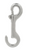 Open Eye Chain Snap, Zinc Plated Malleable Iron, Overall Length 3 1/2 in.