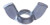 1/2-13 Forged Wing Nut Zinc