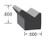 Neoprene Gasket, Black, .650 In. H X .500 In. W, No Adhesive, 500 Ft. Roll