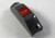 Bell push, smooth surface, for 34-30 mm dia handrails, gray housing, red push button, "stop" symbol