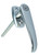 Locking L-Handle, Bright Chrome. Open Fixing, 1.5 In. Center To Center. Random Keyed. AE9-00167 CH RK |Austin Hardware