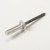 Blind Rivet, Closed End, Aluminum Body, Steel Mandrel, Domed Head, 3/16 In. Diameter, .376-.500 In. Grip Range