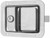 Paddle Handle Latch, Single-Point Engagement, Key-Locking Slam Action Latch, Same As 4901 Series Except With Integral Paddle Handle And Trigger For Lighter Duty Use, 5-1/2 In. L X 4-1/4 In. W, (4) 11/64 In. Mtg. Holes On 3-11/16 In. X 3-3/4 In. Cente AH 3-4904 SS CH545 |Austin Hardware
