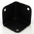 Flat corner, black AH 1060 BLK |Austin Hardware