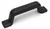 Grab Handle, Black Vulcanixed Rubber with a Steel Core, Steel Bearing Washers, Length 7.5 in., 6.25 in. Center to Center
