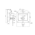 AH 902HWDR SS 504WG Folding T-Handle, Key-Locking, (4) .2 In. Dia. Mtg. Holes on 3-7/8" x 3-5/16" Centers, with Waterseal, Dust Cover and Gasket, Riveted, Stainless Steel, Keyed 504 Austin Hardware & Supply