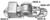 Center lug, gray powder coat, reversible for RH and LH doors, Holdtite Door Lock Assemblies for use on single or double doors or end gates AH 5626-3 GPC |Austin Hardware