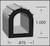 D-Shaped, Epdm Black Rubber With Ribs, 7/8 In. W X 1 In. H Overall