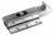 Flush End Bolt,  accepts 1/4 in. Rod, finger pull or cable eye,  Zinc Plated