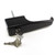 A.L. Hansen L-Style Handle, Zinc Die-Cast Construction, Black Textured Urethane Powder Finish, 180 Handle Rotation, Blind Mounting, Supplied With Two Keys ALH 60072 0001 |Austin Hardware