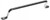 Grab Handle, 1/2 In. Diameter Steel Chrome Plated, Length 15 23/32 In., Height 2 1/16 In.