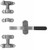 A.L. Hansen Bar/Cam Lock, with Aluminum Cams & Keepers - Stainless Steel Handle Keeper Assembly Kit ALH 615 AL |Austin Hardware