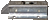 End Bolt, Flush, 3-3/4 in. L x 2-1/8 in. W, Accepts 3/8 in. Dia. Rod, Zinc Finish