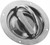 Flush, Single Point D-Ring Latch, 6-1/8 In. Dia., Non Key-Locking, With 5/16 X 4 In. Square Shank, Ss