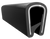 Quickedge Decorative Protective Trim With Metal Core, Black Basketweave, Pinch Top Single Lip Trim For 1/8 In. Edges, Grips Edges From .060 In. To .170 Thick (400 Ft. Full Carton Quantity)