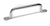 Grab Handle, .63  Grab Width, Length 11 In., Height 2 In.  Zinc Plated