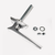 L-Style Handle, Non-Locking, 90 Rotation Counter-Clockwise, 3 1/2 In. Spindle Length CCL 1000A-90 CCW3.5 |Austin Hardware