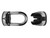 Adjustable Door Grabber, 4 1/2 in. L, zinc diecast base with stainless steel loop, chrome plated