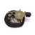 Die Cast Folding Compression "Whale Tail" Latch, 3-pt, key locking w/ padlockable feature, 5.55" L x 5.52" W, LH, black powder coat body/chrome handle, cylinder plug installed, accepts double-bitted key cylinder w/over-molded keys, keyed J204