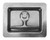 Eberhard Non-Locking Folding T-Handle In A Recessed Pan, Zinc Plated, Length 4.75 In., Width 3.75 In. Depth .75 In., 1 3/4 Long 5/16 In. Square Shaft EMC 5630-A ZN SC |Austin Hardware