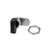 Eberhard Quarter-Turn Dead Bolt Latch, with Hex Nut, Black Plastic Knob, Straight Cam, Nickel-Plated EMC 522-A NI |Austin Hardware