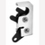 Mini Rotary latch, pawl with downward travel, .25" diam hole, 1/4-20 mounting holes, max load rate 750lbs, single stage, left hand, zinc plated