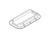 Trim Ring, Black Plastic, Height 2 1/4 in.