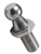 BALL STUD  10MM W/ 3/4" THREAD CLEAR ZINC