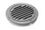 Vent, Gray Plastic, 4.75 in. Diameter Round