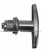 Non-Locking Chrome T Handle. R021-0100 CH |Austin Hardware