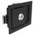 S 64-22-11 Paddle Latch, Steel, Black Powder Coat Finish, Key Locking, .31 In. Grip Range, .25 In. Panel Thickness, Sliding Pawl Latch Mechanism