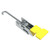 Over-center adjustable draw latch, steel, zinc plate, bright chromate finish, yellow, 700 series