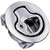 Flush pull latch, stainless steel, electropolished, key locking, .98-1.02 in. grip range, .08-.28 panel thickness, medium