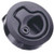 Flush pull latch, stainless steel, electropolished, key locking, .98-1.02 in. grip range, .47-.67 panel thickness, medium