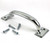 Grab Handle, Stamped Steel, Zinc Plated, Overall Length 6 1/2 In., Height 1 3/4 In.