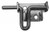 Gate latch with striker plate, padlockable, 4 in. x 1 1/2 in., stainless steel