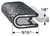Edge Trim, Black Leather, for 1/8 in. Edge Thickness, Aluminum Clips