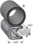 Trim Seal With 3/8 In. Dia. Bulb, Black Leather, For 1/4 In. Edge Thickness, Aluminum Clips, Bulb Location "A", Sold by the foot.