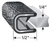Trim-Lok Edge Trim, Black Leather, For 1/4 In. Edge Thickness, Aluminum Clips, Sold by the foot. TL 150 B2 X 1/4 |Austin Hardware