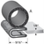 Trim-Lok Trim Seal With 5/8 In. Dia. Bulb, Black Pebble, For 1/8 In. Edge Thickness, Aluminum Clips, Bulb Location "A", Sold by the foot. TL 6100 B3 X 1/8-A |Austin Hardware