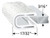 Trim-Lok Edge Trim, White Coarse, For 3/16 In. Edge Thickness, Aluminum Clips, Sold by the foot. TL 100 W1 X 3/16 |Austin Hardware