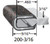 TL 200 B3 X 3/16 Edge Trim, Black Pebble, for 3/16" Edge Thickness, 9/16" W, Aluminum Clips, Sold per Foot Trim-Lok Austin Hardware & Supply