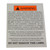 Warning sticker for ramp spring assemblies TG WARNING STICKER |Austin Hardware