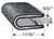 Trim-Lok Edge Trim, Black Pebble, For 5/32 In. Edge Thickness, Steel Clips, Sold by the foot. TL 1200 B3 X 5/32 |Austin Hardware
